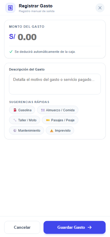 Registro de Gastos NeoCobros